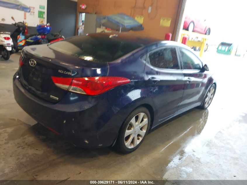 2013 Hyundai Elantra Limited VIN: 5NPDH4AE6DH183585 Lot: 39629171