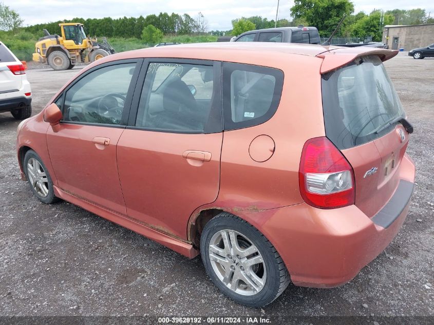 2007 Honda Fit Sport VIN: JHMGD38617S057091 Lot: 39629192