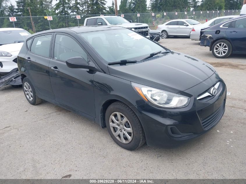 2013 Hyundai Accent Gls/Gs VIN: KMHCT5AE7DU092228 Lot: 39629228