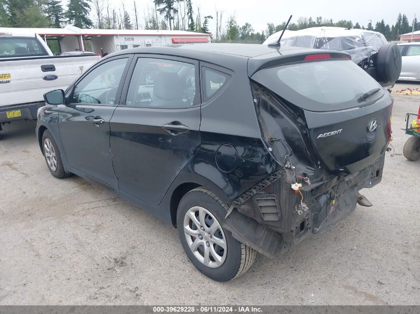 2013 Hyundai Accent Gls/Gs VIN: KMHCT5AE7DU092228 Lot: 39629228