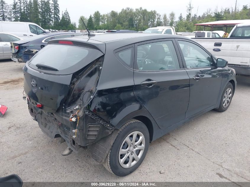 2013 Hyundai Accent Gls/Gs VIN: KMHCT5AE7DU092228 Lot: 39629228