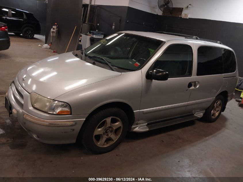 2002 Nissan Quest Se VIN: 4N27N16T82D813918 Lot: 39629230