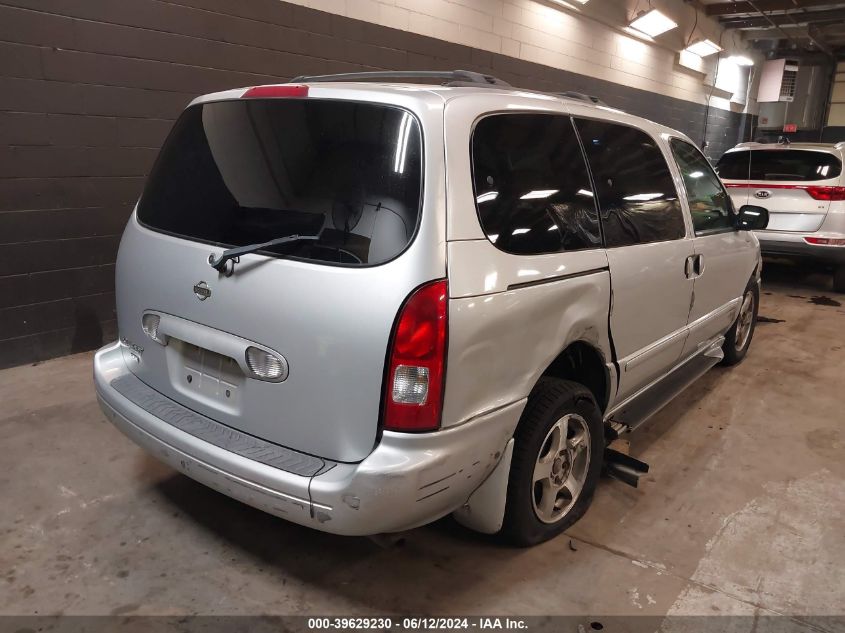 4N27N16T82D813918 2002 Nissan Quest Se