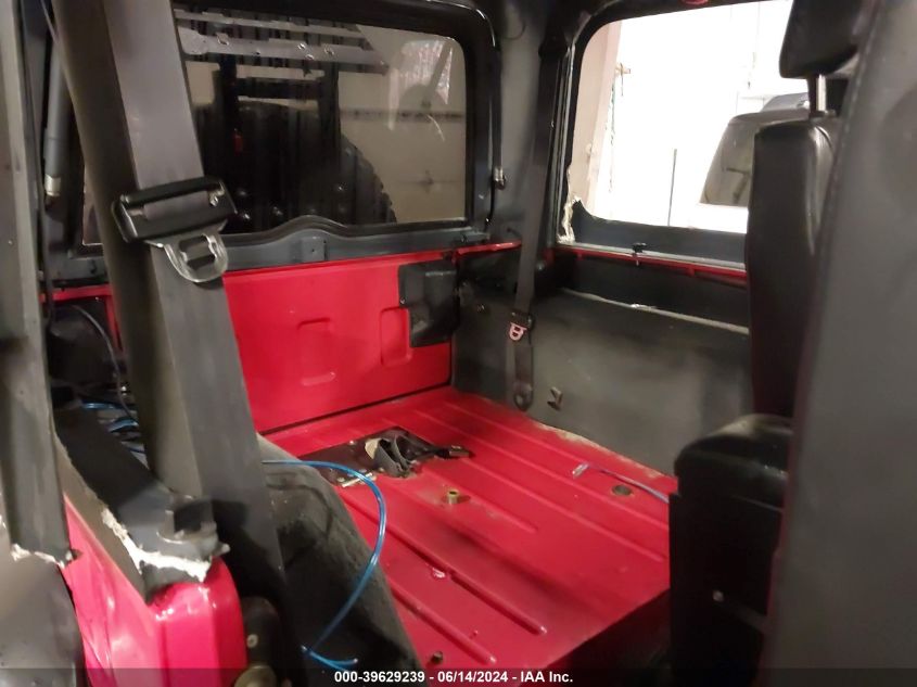 1995 Jeep Wrangler / Yj Se VIN: 1J4FY29S3SP212592 Lot: 39629239