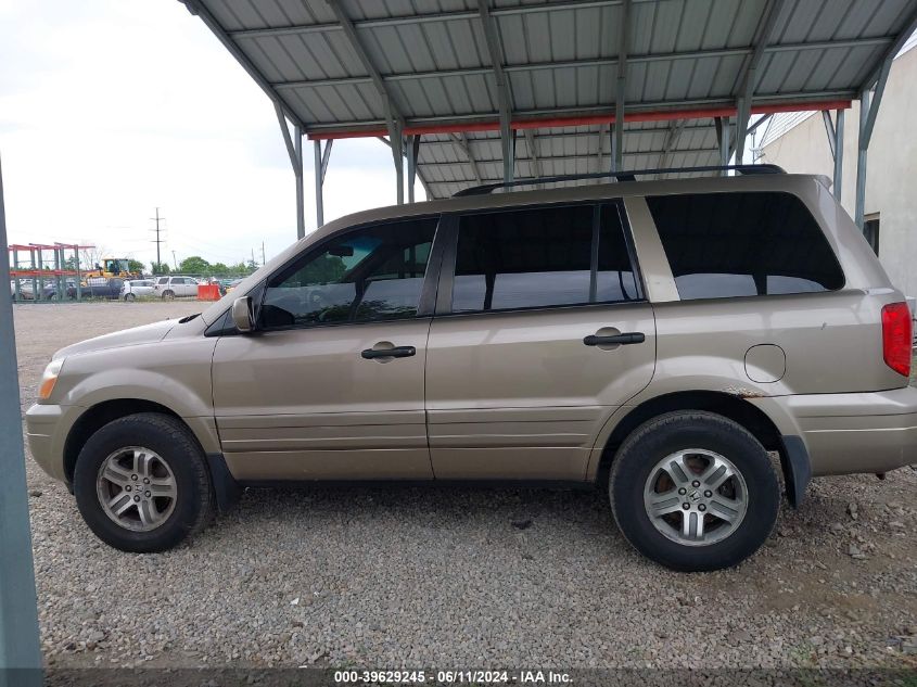 2004 Honda Pilot Ex-L VIN: 2HKYF18564H585800 Lot: 39629245