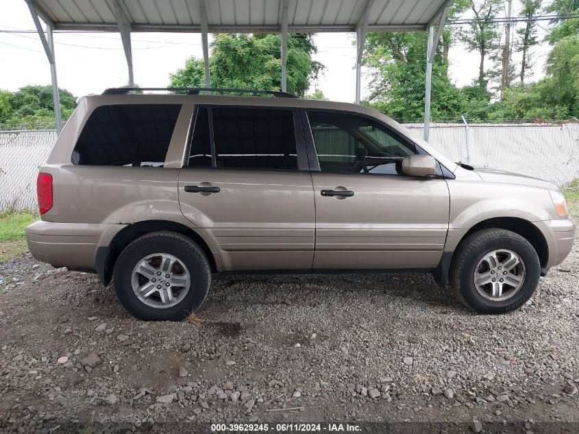 2004 Honda Pilot Ex-L VIN: 2HKYF18564H585800 Lot: 39629245