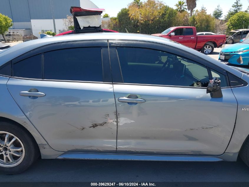 2021 Toyota Corolla Hybrid Le VIN: JTDEAMDE1MJ011718 Lot: 39629247