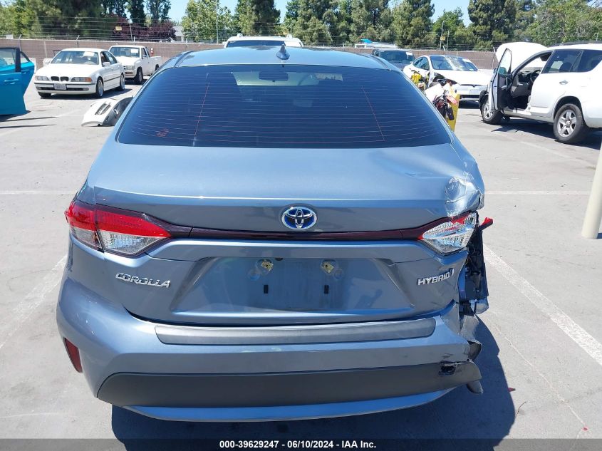 2021 Toyota Corolla Hybrid Le VIN: JTDEAMDE1MJ011718 Lot: 39629247