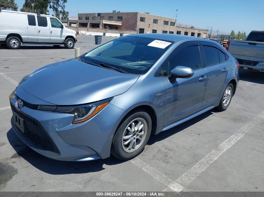 2021 Toyota Corolla Hybrid Le VIN: JTDEAMDE1MJ011718 Lot: 39629247