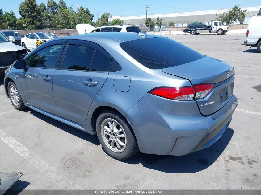 2021 Toyota Corolla Hybrid Le VIN: JTDEAMDE1MJ011718 Lot: 39629247