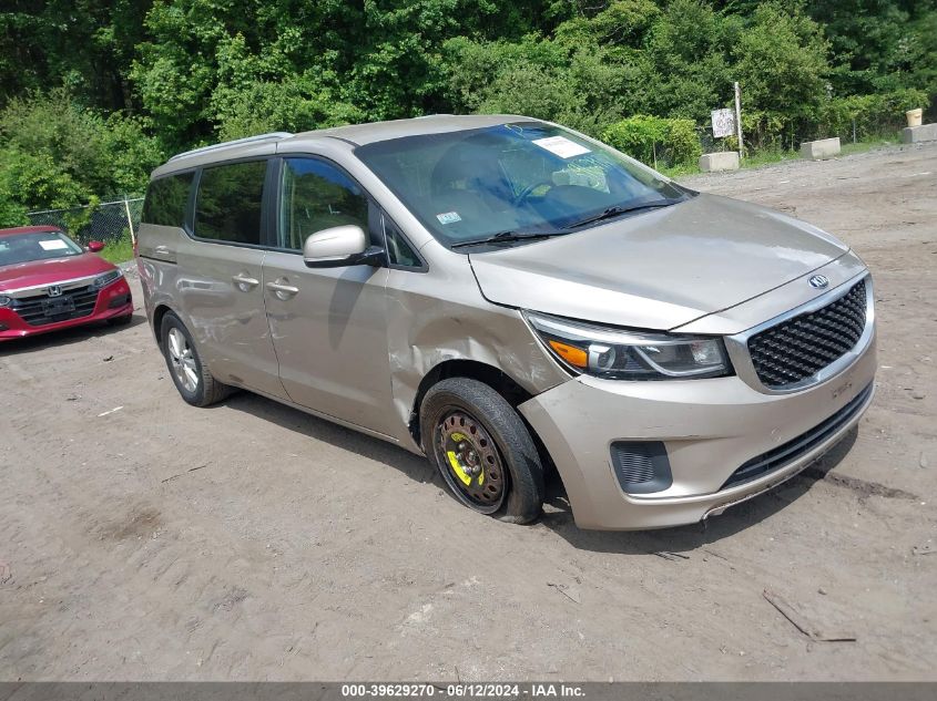 2015 Kia Sedona Lx VIN: KNDMB5C16F6069763 Lot: 39629270