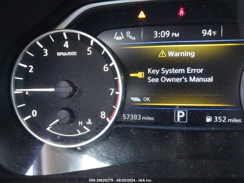 2020 Nissan Murano S Intelligent Awd VIN: 5N1AZ2AS9LN173668 Lot: 39629279