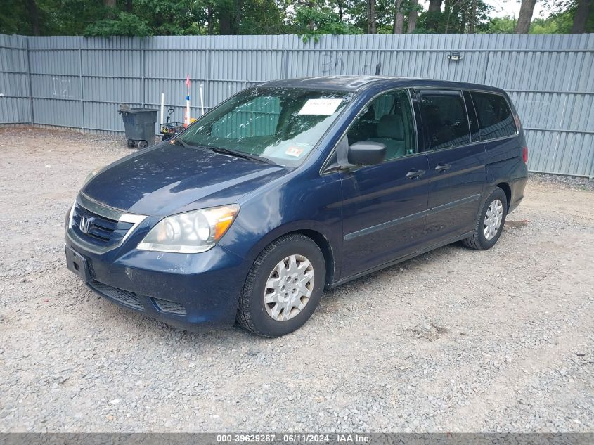 2009 Honda Odyssey Lx VIN: 5FNRL38239B028637 Lot: 39629287