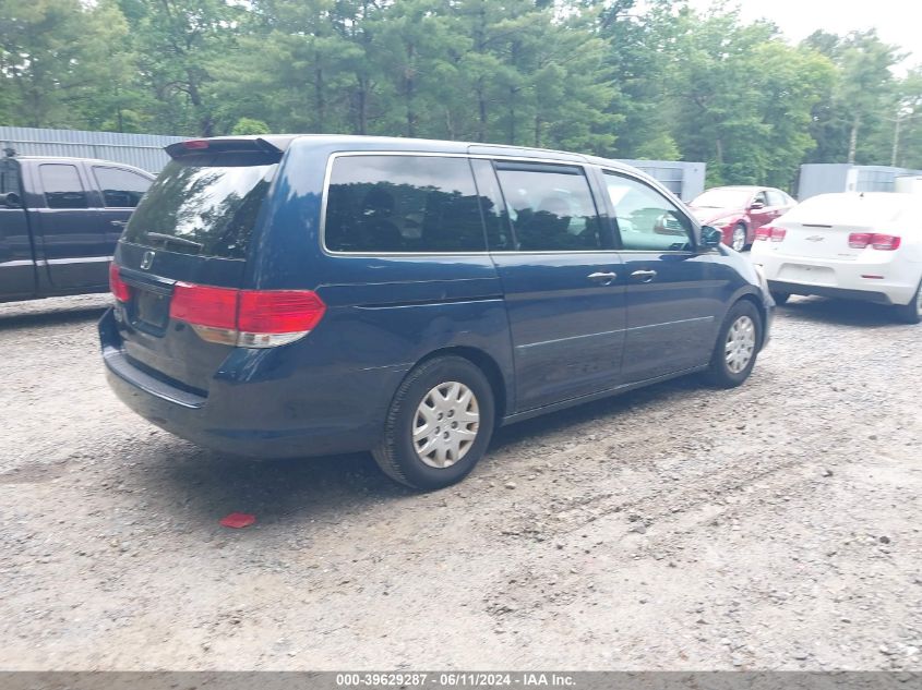 2009 Honda Odyssey Lx VIN: 5FNRL38239B028637 Lot: 39629287