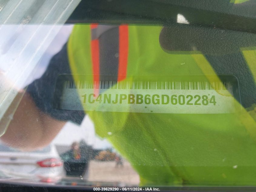 1C4NJPBB6GD602284 2016 Jeep Patriot Sport