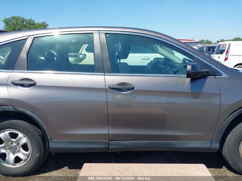 2013 Honda Cr-V Lx VIN: 5J6RM4H38DL026507 Lot: 39629292