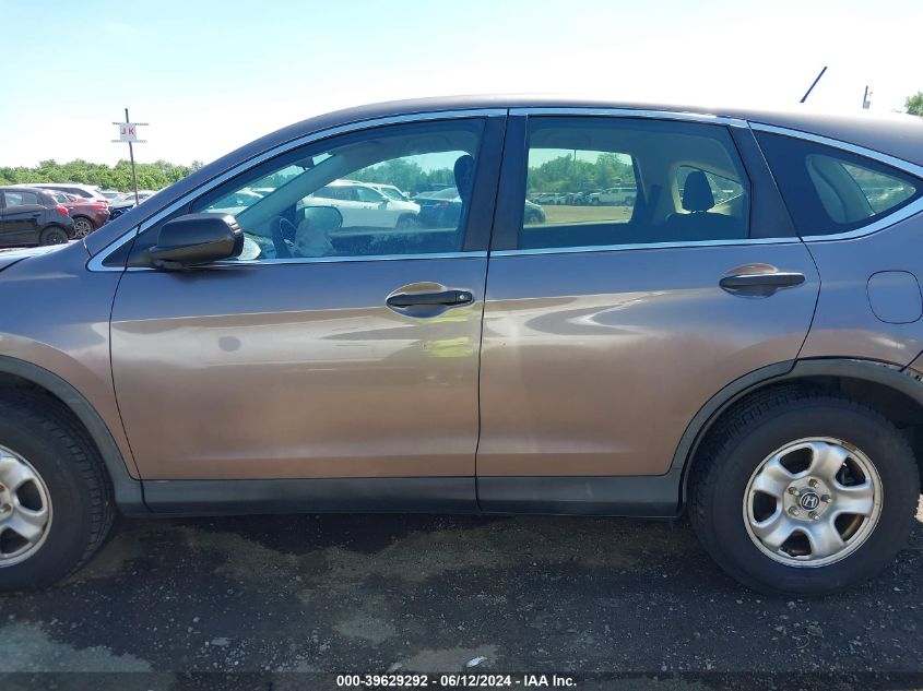 2013 Honda Cr-V Lx VIN: 5J6RM4H38DL026507 Lot: 39629292