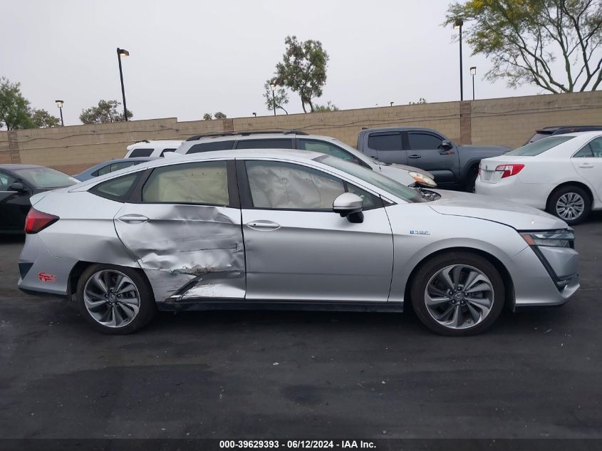 2018 Honda Clarity Plug-In Hybrid Touring VIN: JHMZC5F30JC011074 Lot: 39629393