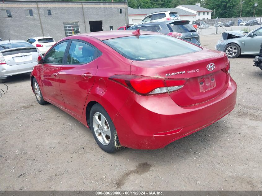 2014 Hyundai Elantra Se/Sport/Limited VIN: KMHDH4AE8EU084740 Lot: 39629406