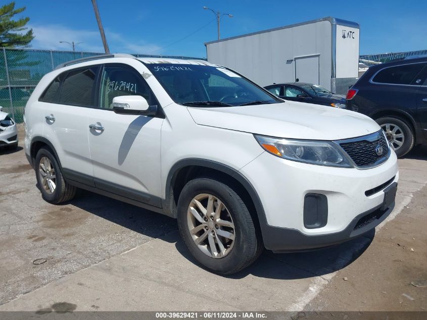 2015 Kia Sorento Lx V6 VIN: 5XYKT4A76FG576715 Lot: 39629421