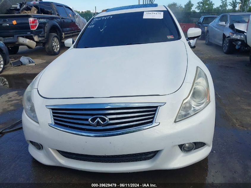 2013 Infiniti G37X VIN: JN1CV6AR6DM355142 Lot: 39629479