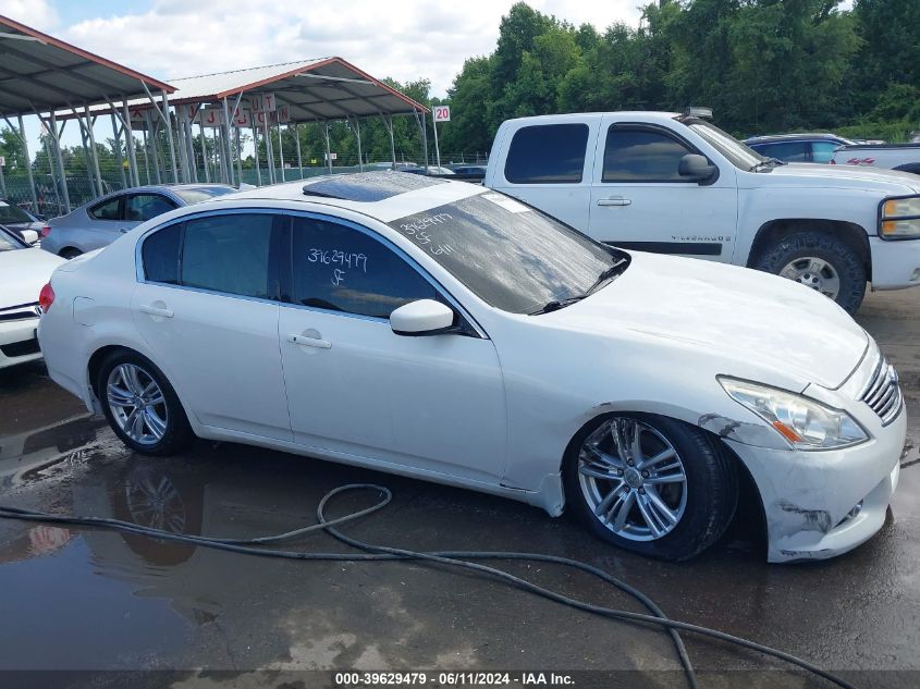 2013 Infiniti G37X VIN: JN1CV6AR6DM355142 Lot: 39629479