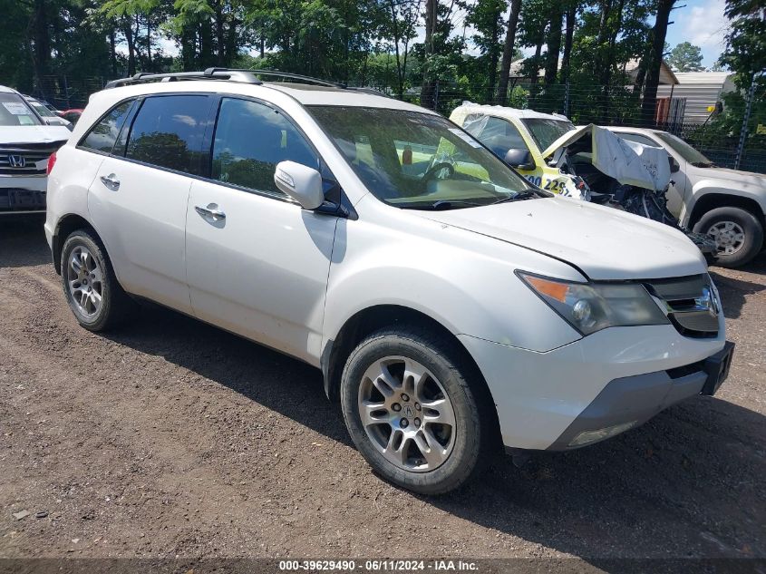 2007 Acura Mdx Technology VIN: 2HNYD28477H540875 Lot: 39629490