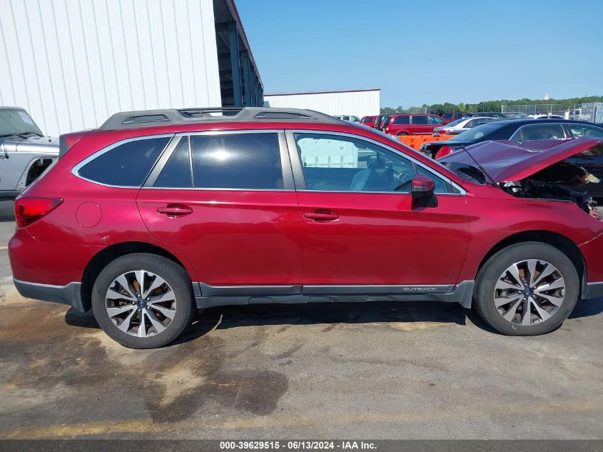 2015 Subaru Outback 2.5I Limited VIN: 4S4BSAJC4F3319504 Lot: 39629515