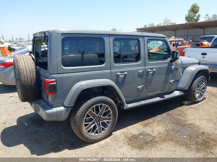 2022 Jeep Wrangler 4Xe Unlimited High Altitude 4X4 VIN: 1C4JJXP66NW187124 Lot: 39629517