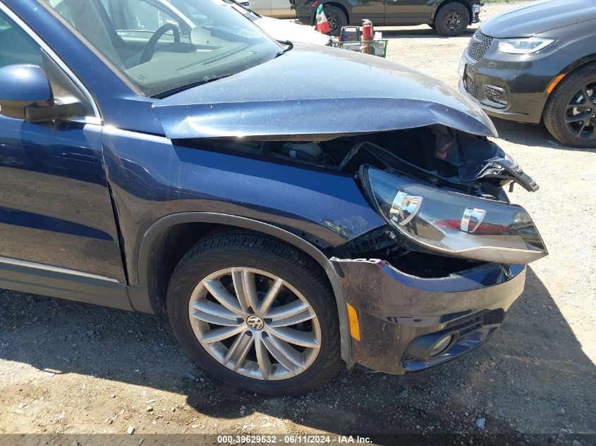 2013 Volkswagen Tiguan Se VIN: WVGBV7AX2DW525221 Lot: 39629532