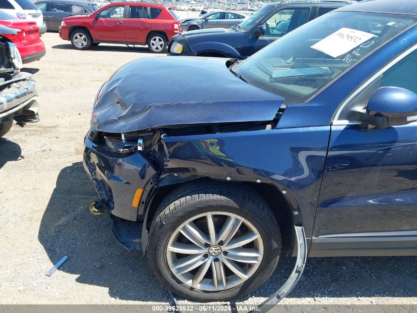 2013 Volkswagen Tiguan Se VIN: WVGBV7AX2DW525221 Lot: 39629532