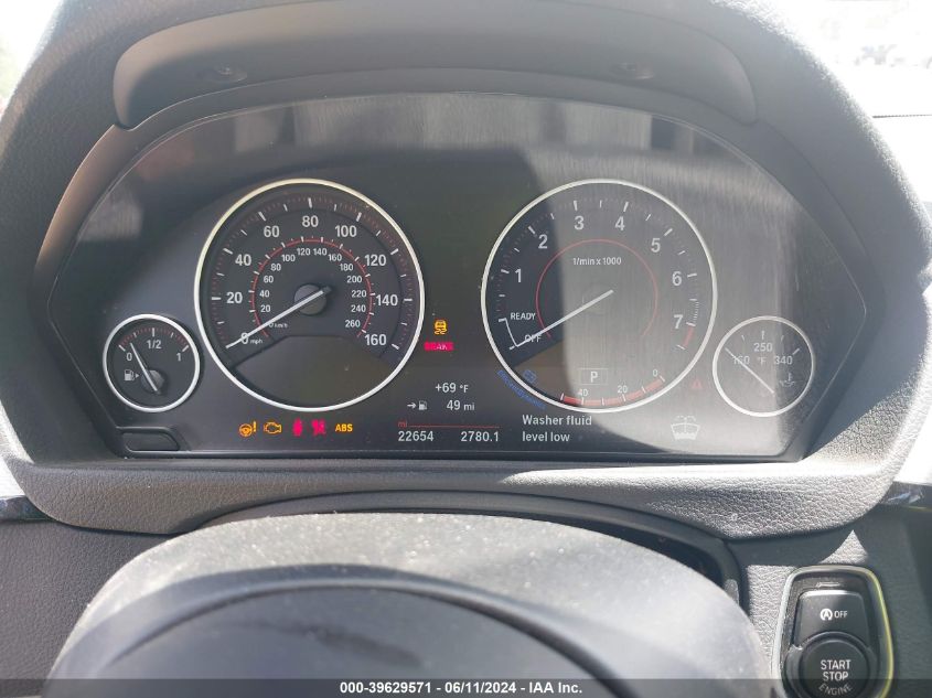 2017 BMW 330I VIN: WBA8B9C30HK885269 Lot: 39629571