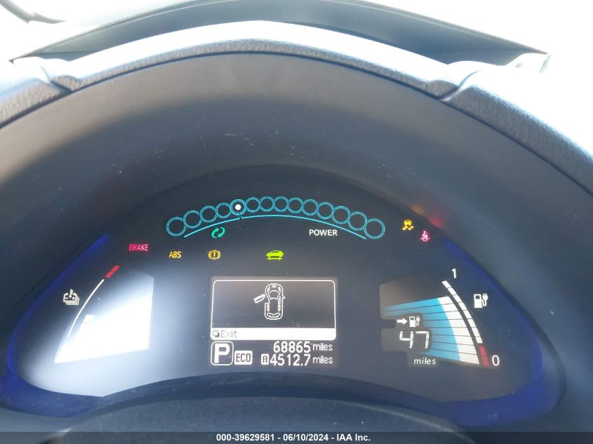 2014 Nissan Leaf Sl VIN: 1N4AZ0CP0EC339470 Lot: 39629581