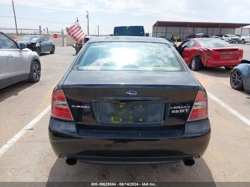 2005 Subaru Legacy 2.5Gt Limited VIN: 4S3BL676X54209324 Lot: 39629584