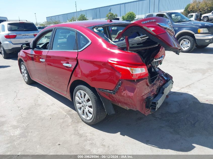 2016 Nissan Sentra Sv VIN: 3N1AB7AP4GL665308 Lot: 39629594