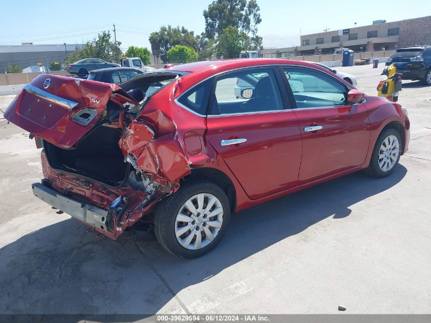 2016 Nissan Sentra Sv VIN: 3N1AB7AP4GL665308 Lot: 39629594