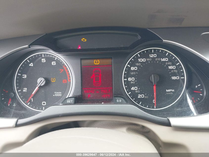 2012 Audi A4 2.0T Premium VIN: WAUAFAFL5CN008089 Lot: 39629647