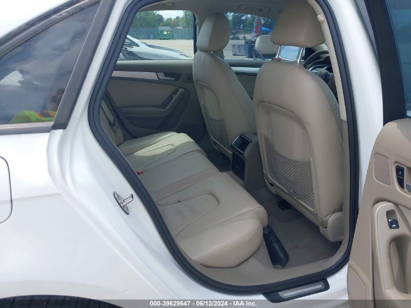 2012 Audi A4 2.0T Premium VIN: WAUAFAFL5CN008089 Lot: 39629647