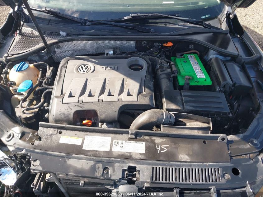 2013 Volkswagen Passat 2.0L Tdi Sel Premium VIN: 1VWCN7A38DC116399 Lot: 39629653