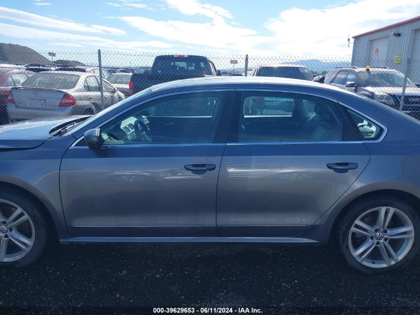 2013 Volkswagen Passat 2.0L Tdi Sel Premium VIN: 1VWCN7A38DC116399 Lot: 39629653