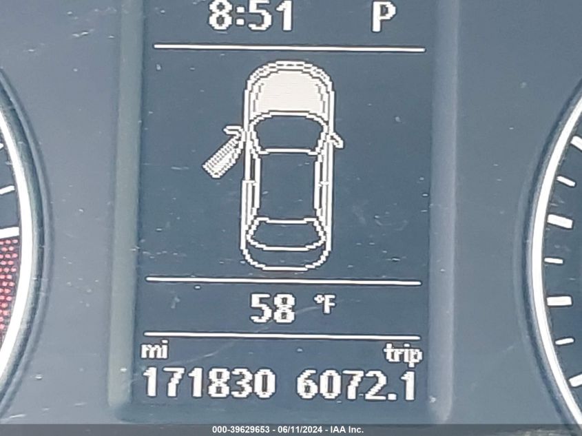 2013 Volkswagen Passat 2.0L Tdi Sel Premium VIN: 1VWCN7A38DC116399 Lot: 39629653