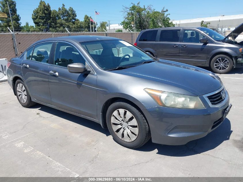 2010 Honda Accord 2.4 Lx VIN: 1HGCP2F37AA145863 Lot: 39629693