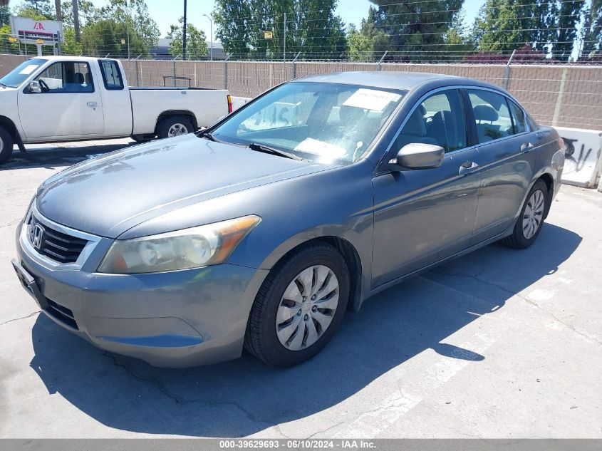 2010 Honda Accord 2.4 Lx VIN: 1HGCP2F37AA145863 Lot: 39629693