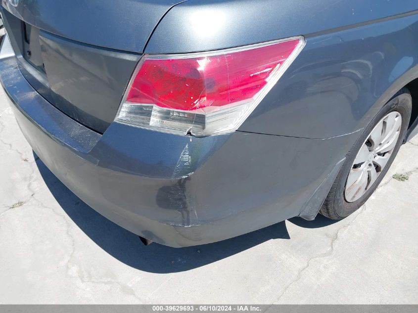 2010 Honda Accord 2.4 Lx VIN: 1HGCP2F37AA145863 Lot: 39629693