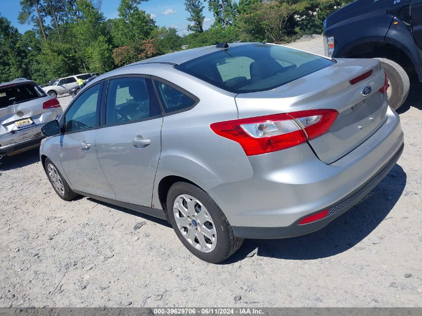 2012 Ford Focus Se VIN: 1FAHP3F21CL310854 Lot: 39629706