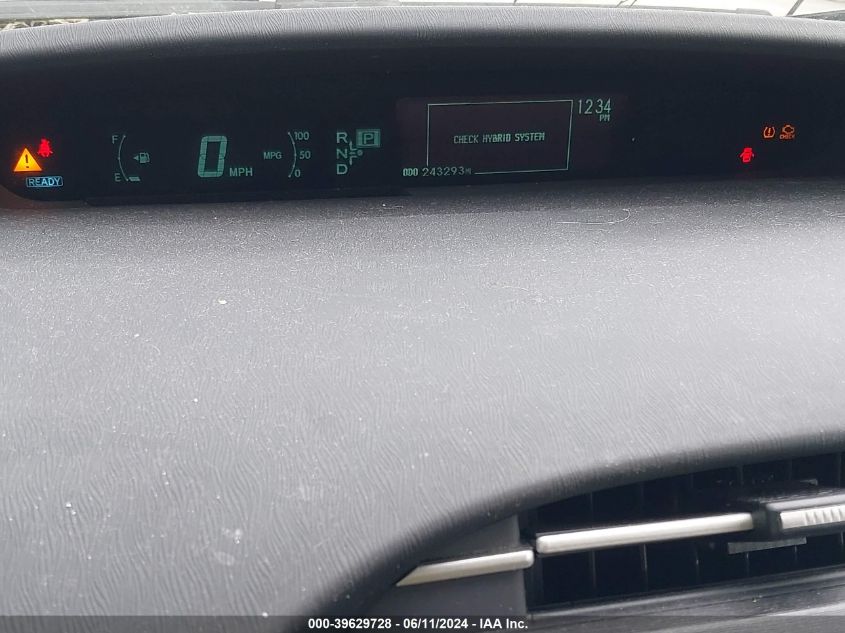 2011 Toyota Prius Two VIN: JTDKN3DU6B5331020 Lot: 39629728