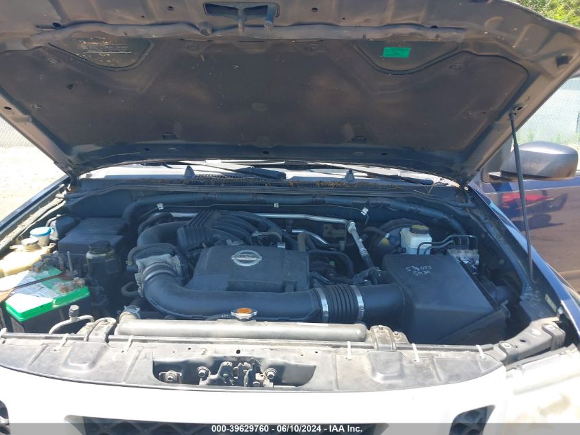 2010 Nissan Xterra S VIN: 5N1AN0NU8AC511310 Lot: 39629760