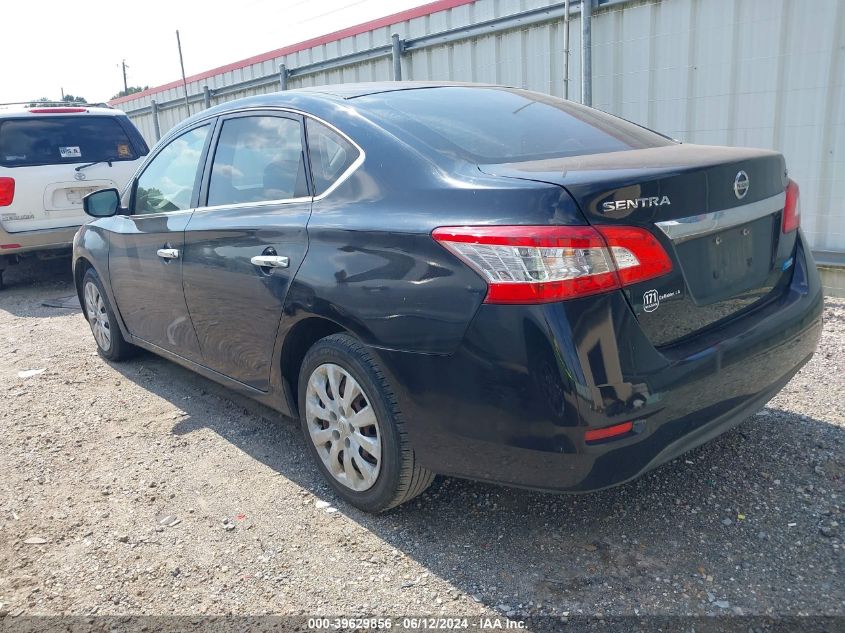 2013 Nissan Sentra Sv VIN: 3N1AB7AP4DL778719 Lot: 39629856