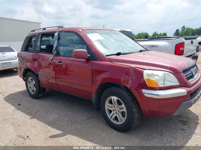 2003 Honda Pilot Ex VIN: 2HKYF18433H565347 Lot: 39629919