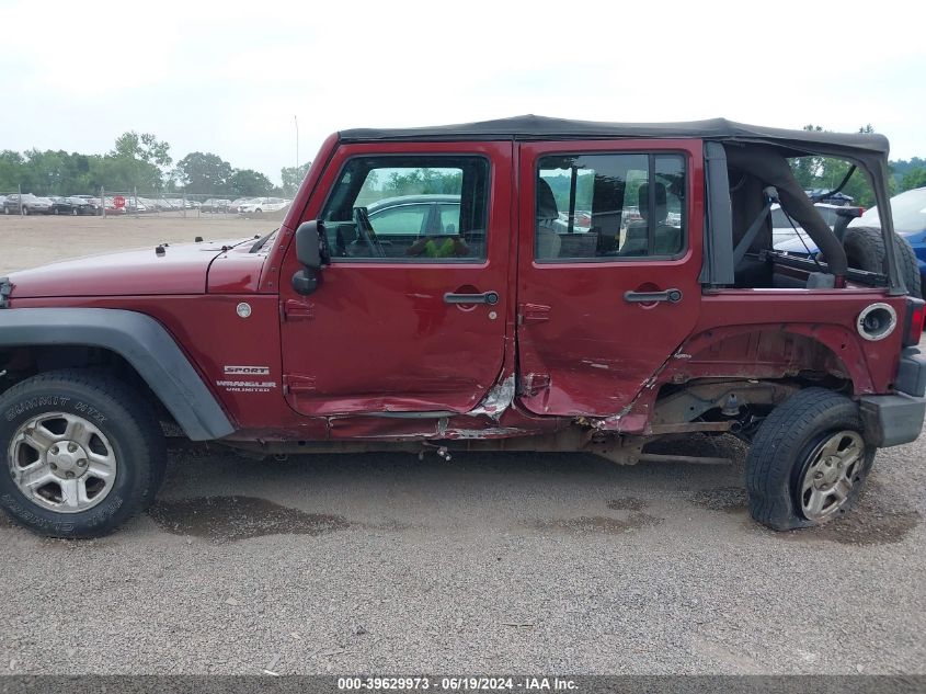 2010 Jeep Wrangler Unlimited Sport VIN: 1J4BA3H15AL109925 Lot: 39629973